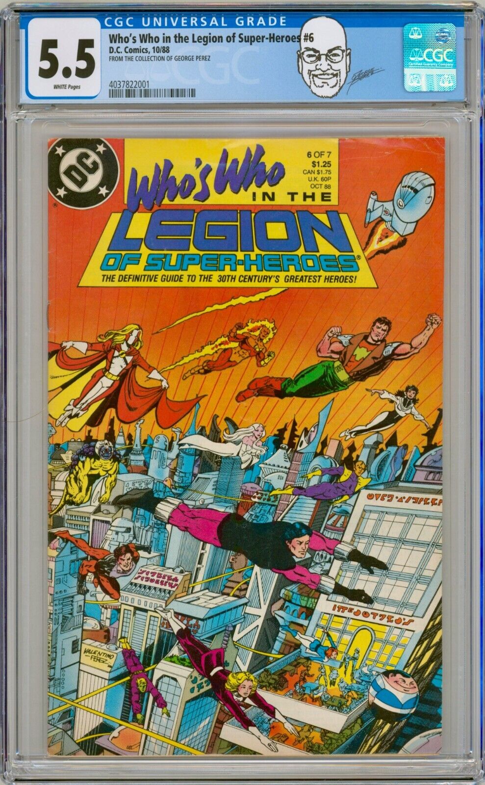 George Perez Collection Copy CGC 5.5 Who\'s Who in the Legion of Super-Heroes #2