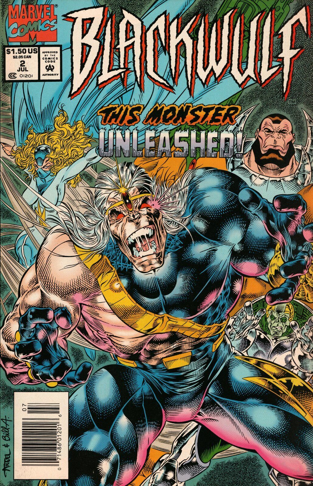 Blackwulf #2 Newsstand Cover (1994-1995) Marvel