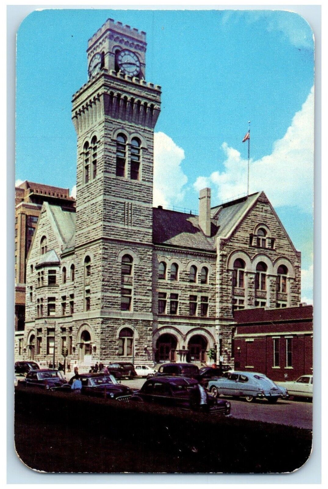 c1960 Home Market Great Northwest Palazzo City Hall Sioux City Iowa IA Postcard