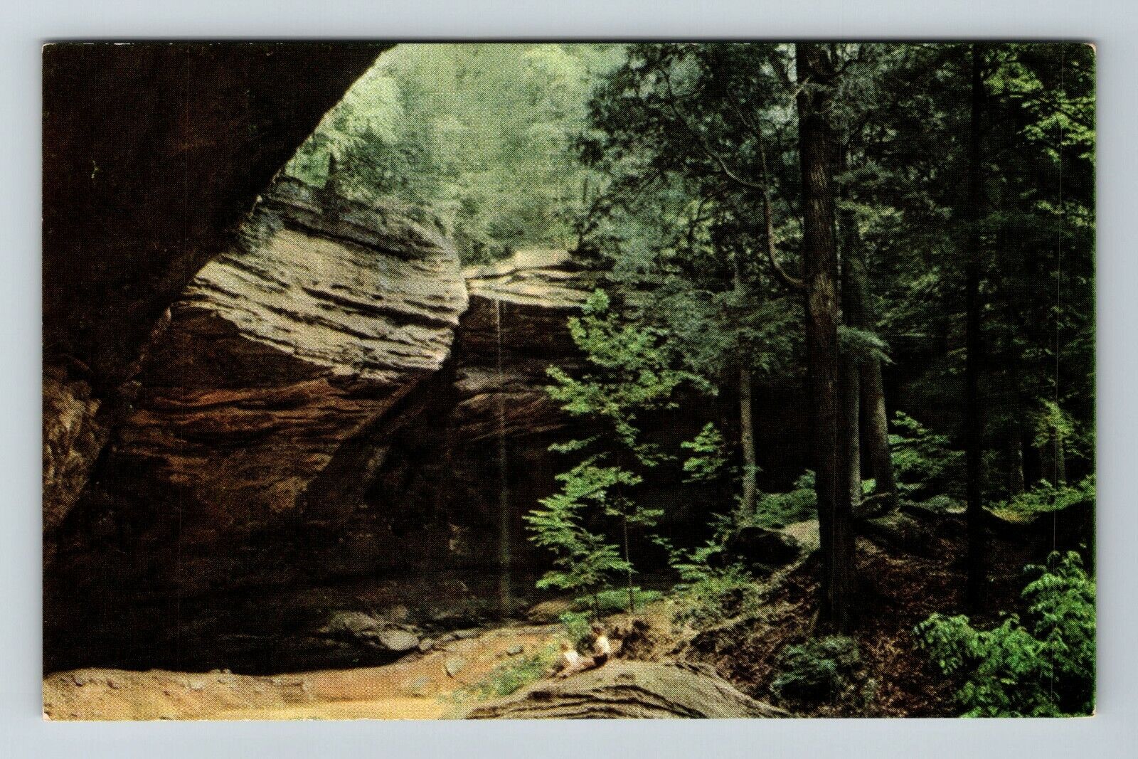 Bloomingville OH-Ohio, Ash Cave, Scenic Exterior, Vintage Postcard