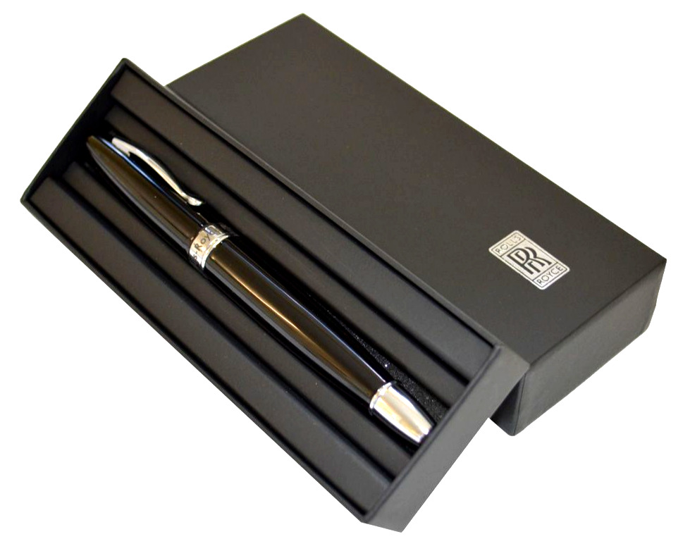 Genuine Rolls Royce The Collection Gloss Black Pen in Gift Box Luxury Automotive