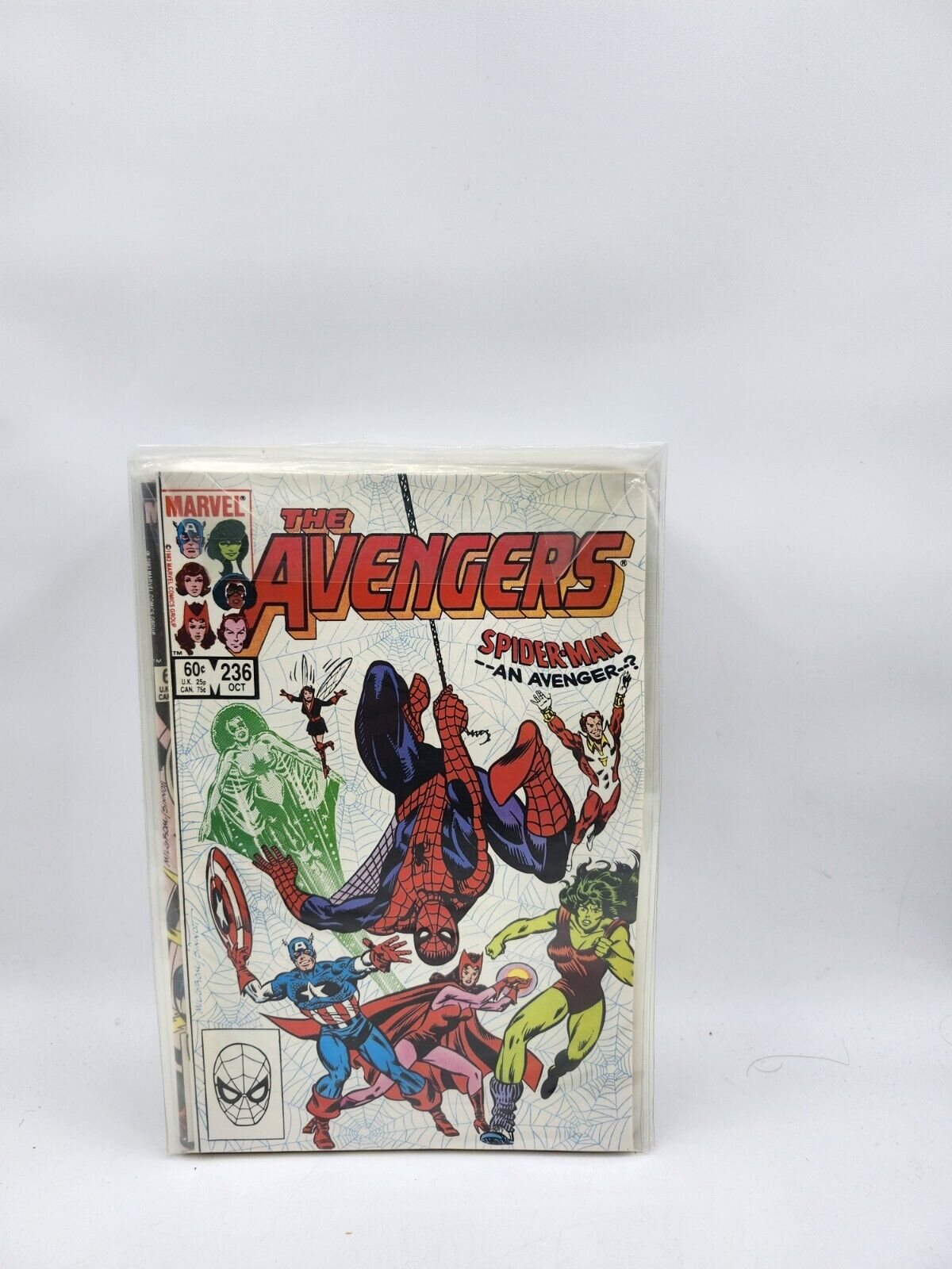 THE AVENGERS #236 1983 Spider-Man Captain America Scarlet Witch She-Hulk