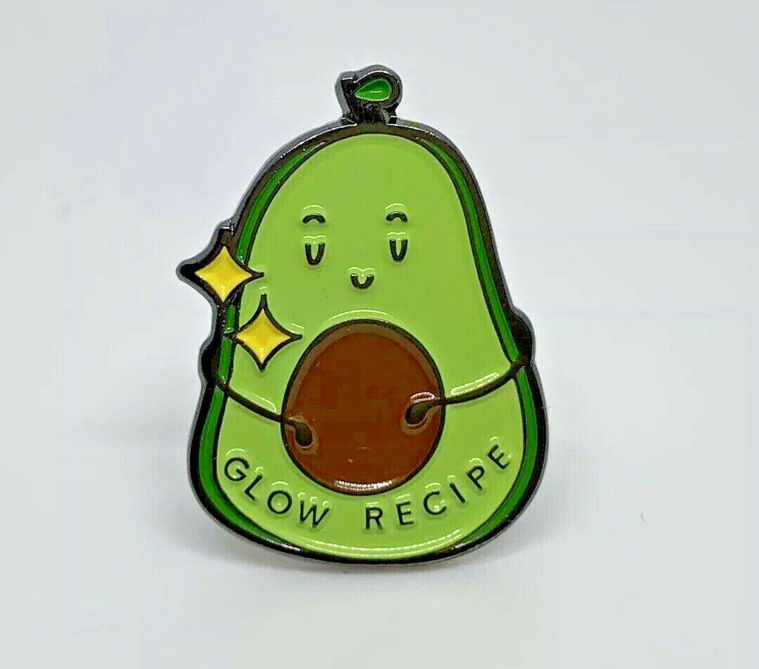 Avocado Glow Recipe Vintage Enamel Pin