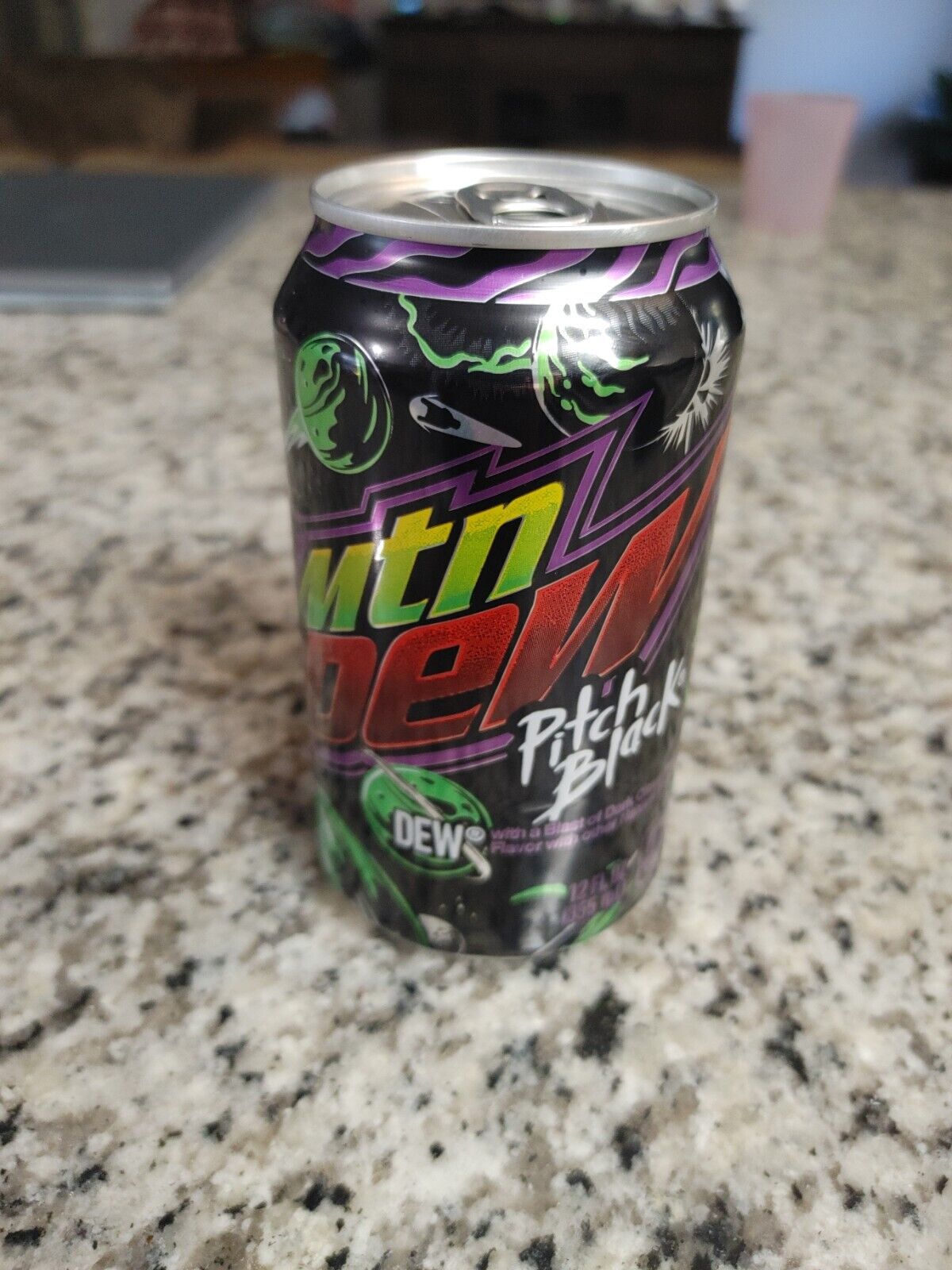 ☢️Mtn Dew Pitch Black☢️ Limited Edition Mountain Dew | SINGLE CAN | Rare NEW |