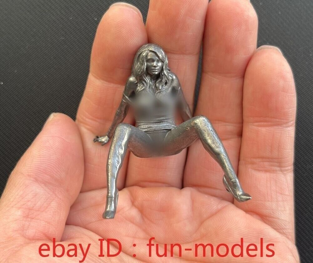 New Solid Brass Hot Sexy Girl Statue Art Beauty Model Decor Artworks Pendants