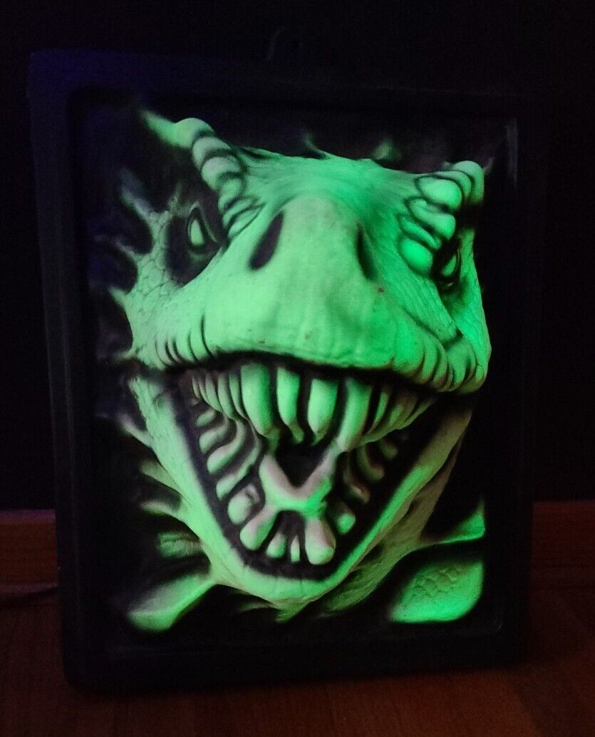 VERY RARE R Marino 3D Halloween STROBE Raptor 1996 Glow In The Dark Illusions 
