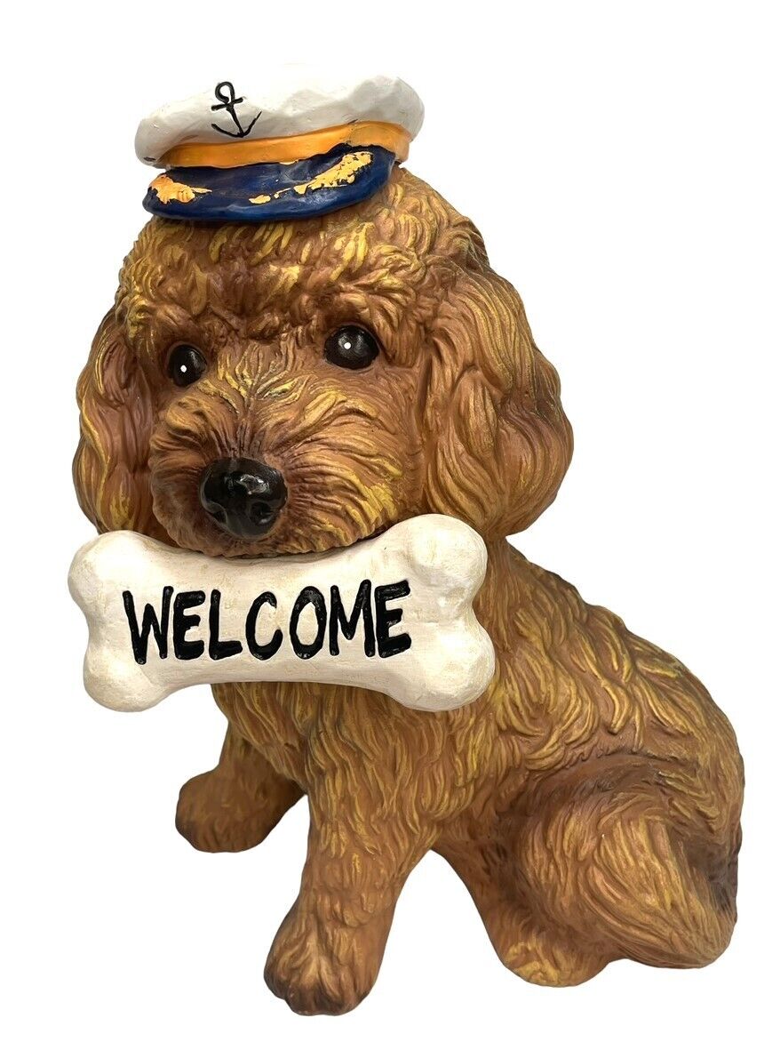Style Selections Cocker Spaniel Dog Figurine Welcome Garden Statue 13\