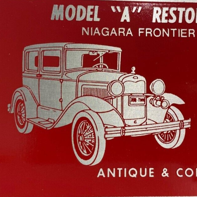 1985 Ford Model A Restorers Club Antique Car Show Niagara Frontier NY Plate