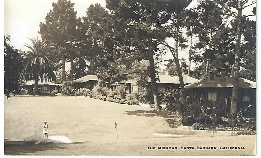 RPPC The Miramar Santa Barbara CA California Resort Photo Postcard 1930\'s