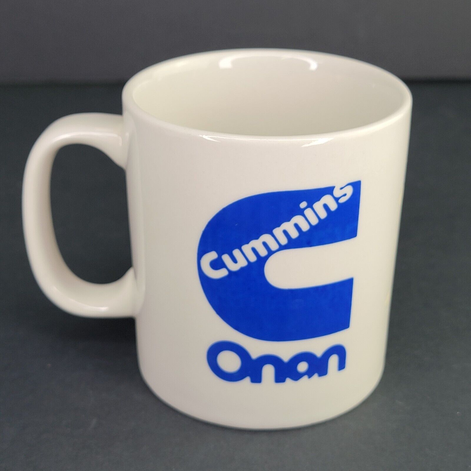 Vintage Cummins Onan Great Plains Ceramic Coffee Cup Mug Advertising 