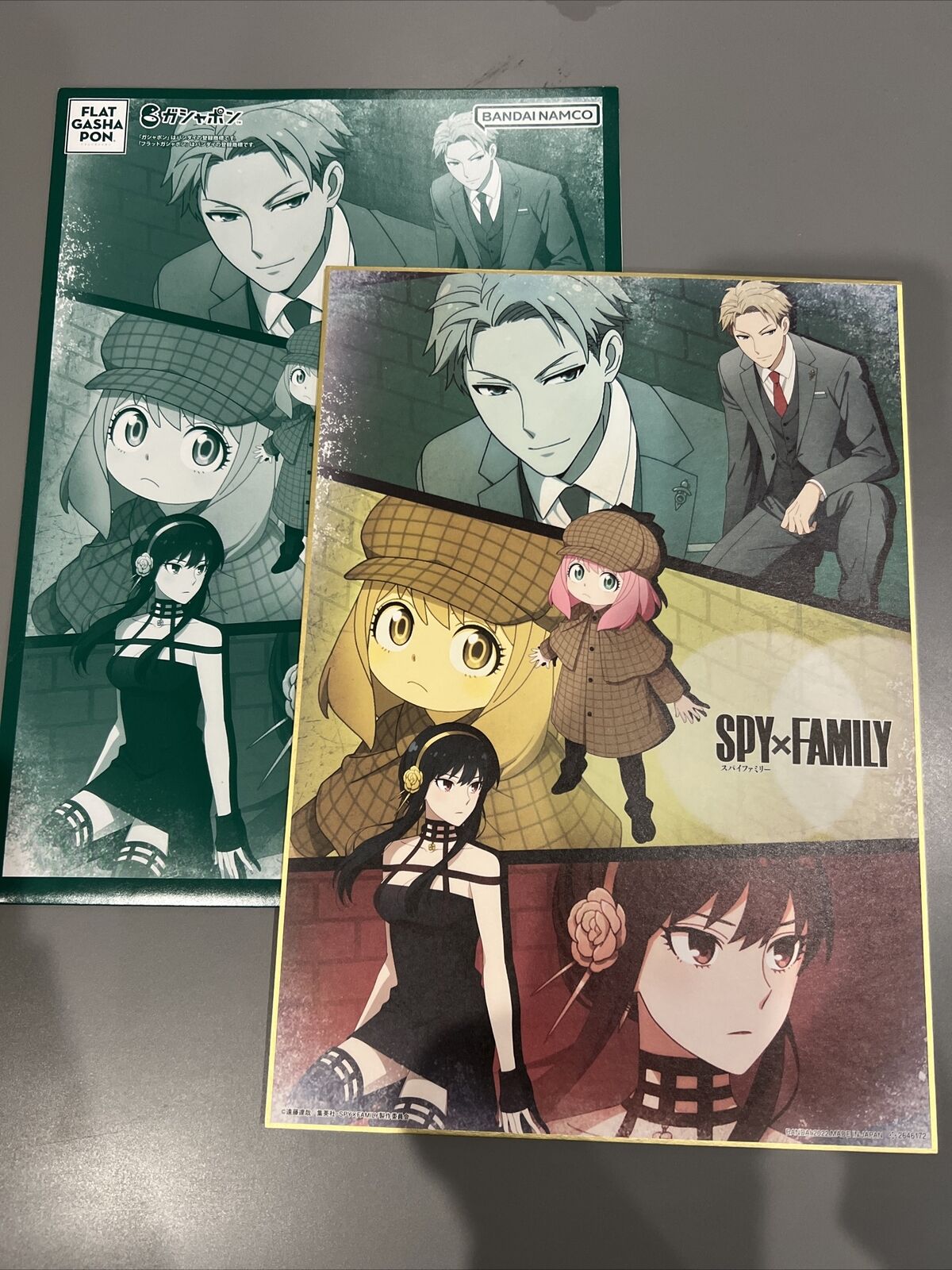 Bandai Spy X Family Flat Gasha Pon Clear File Folder Set 