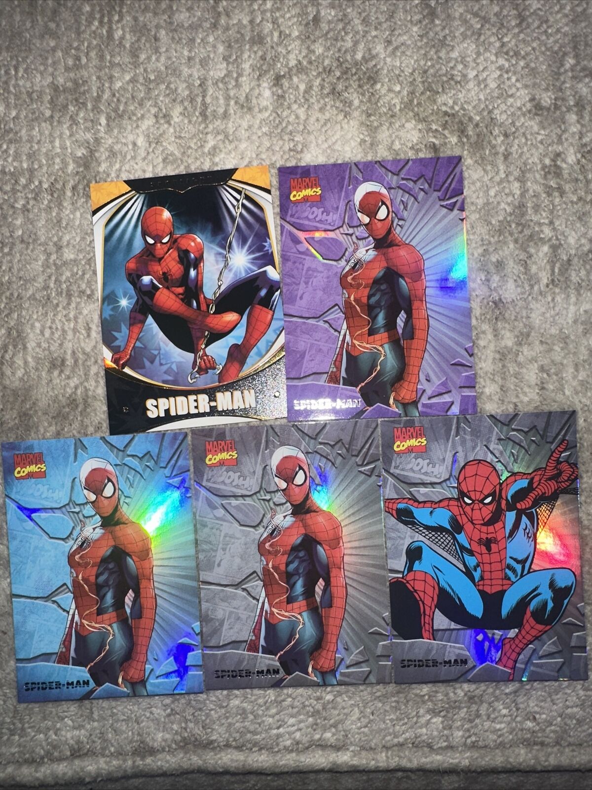 2024 Finding Unicorn Marvel Evolution Spotlight SPIDER-MAN (5) Cards