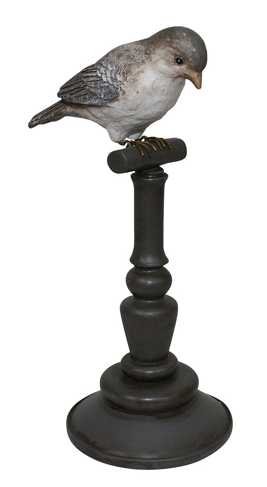BIRD PERCHED ON STAND FIGURINE