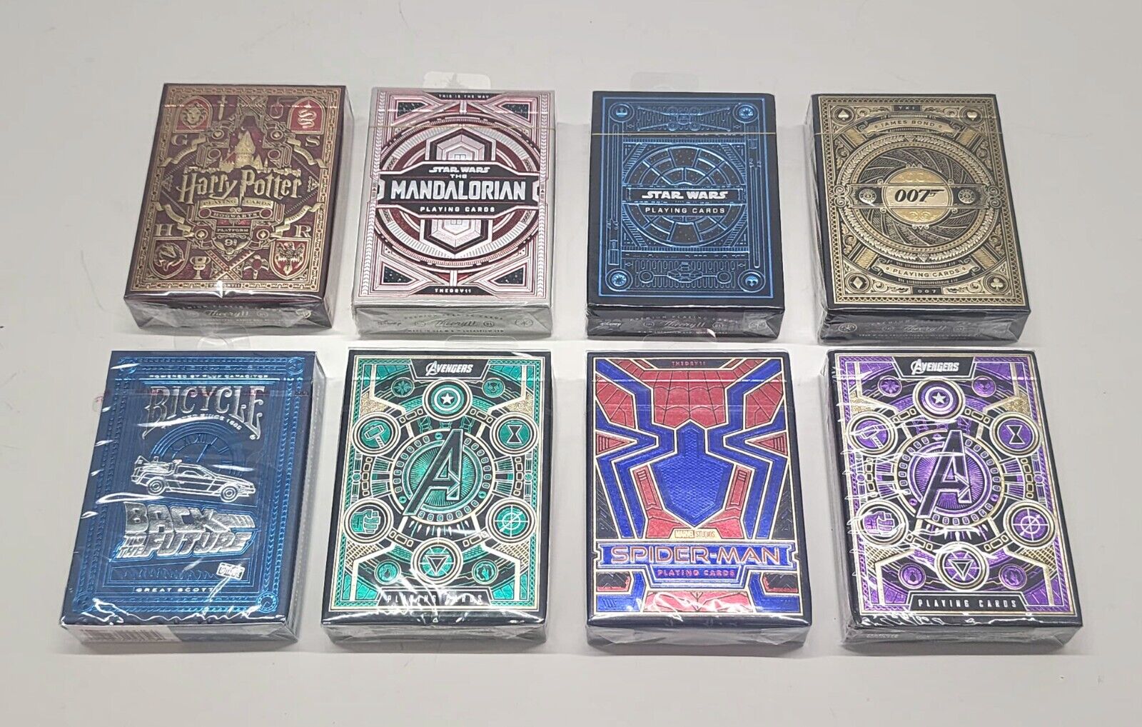 Theory 11 Playing Cards Lot Of 8 Decks Collection Spider Man Back To Future 