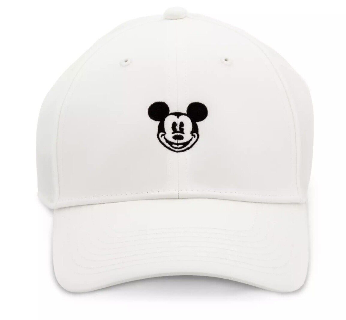 Disney Parks Nike Classic Mickey Dri-Fit Golf Baseball Hat White Exclusive - NEW
