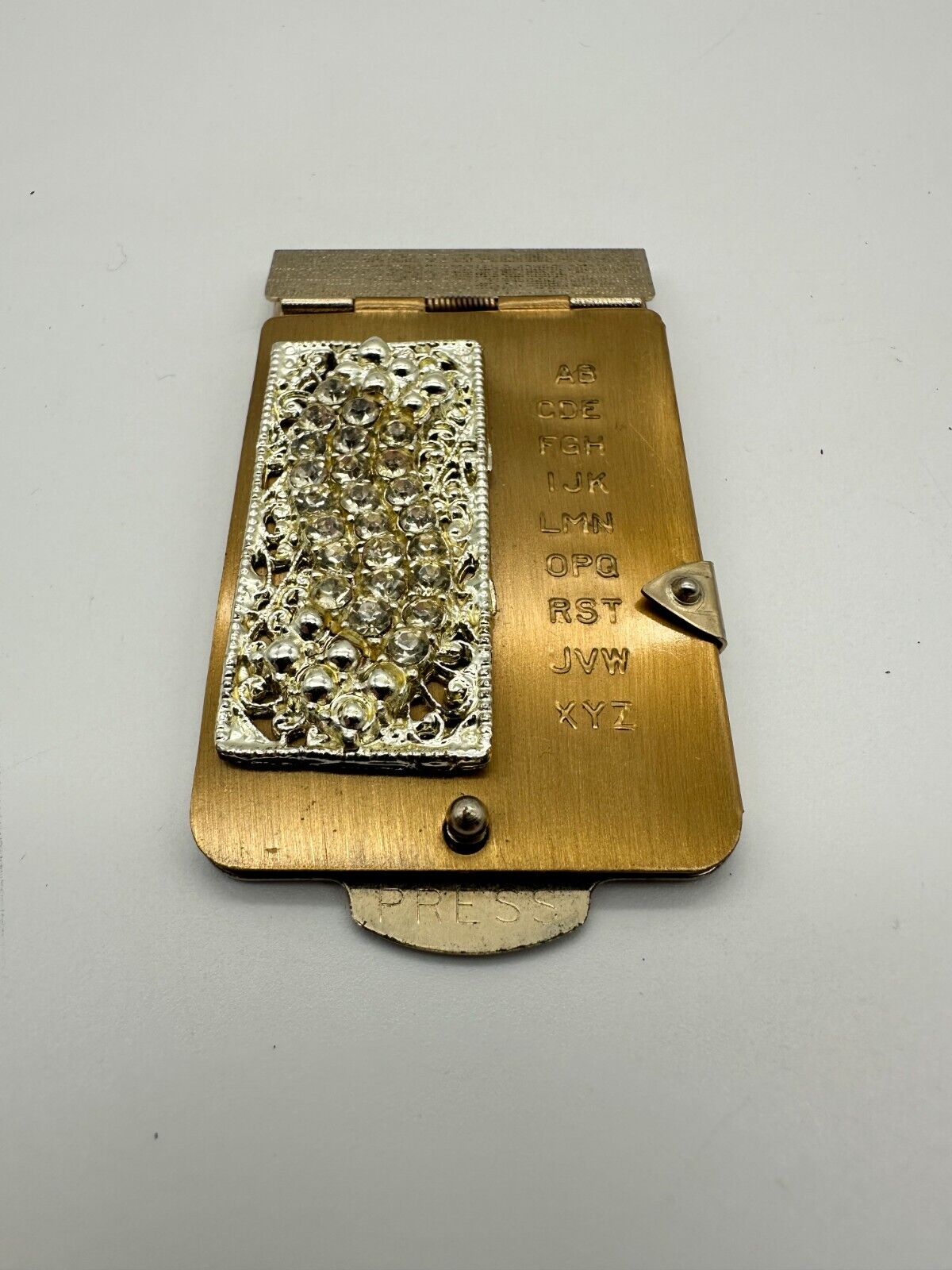 Vintage Miniature Metal Rolodex Pop Up Address Book 3\