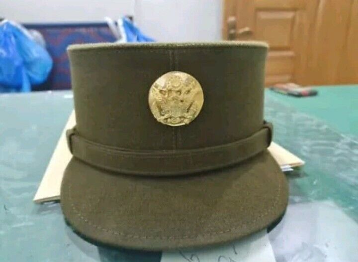 Reproduction WWII Enlisted Olive Drab Wool WAC Hobby Hat Cap