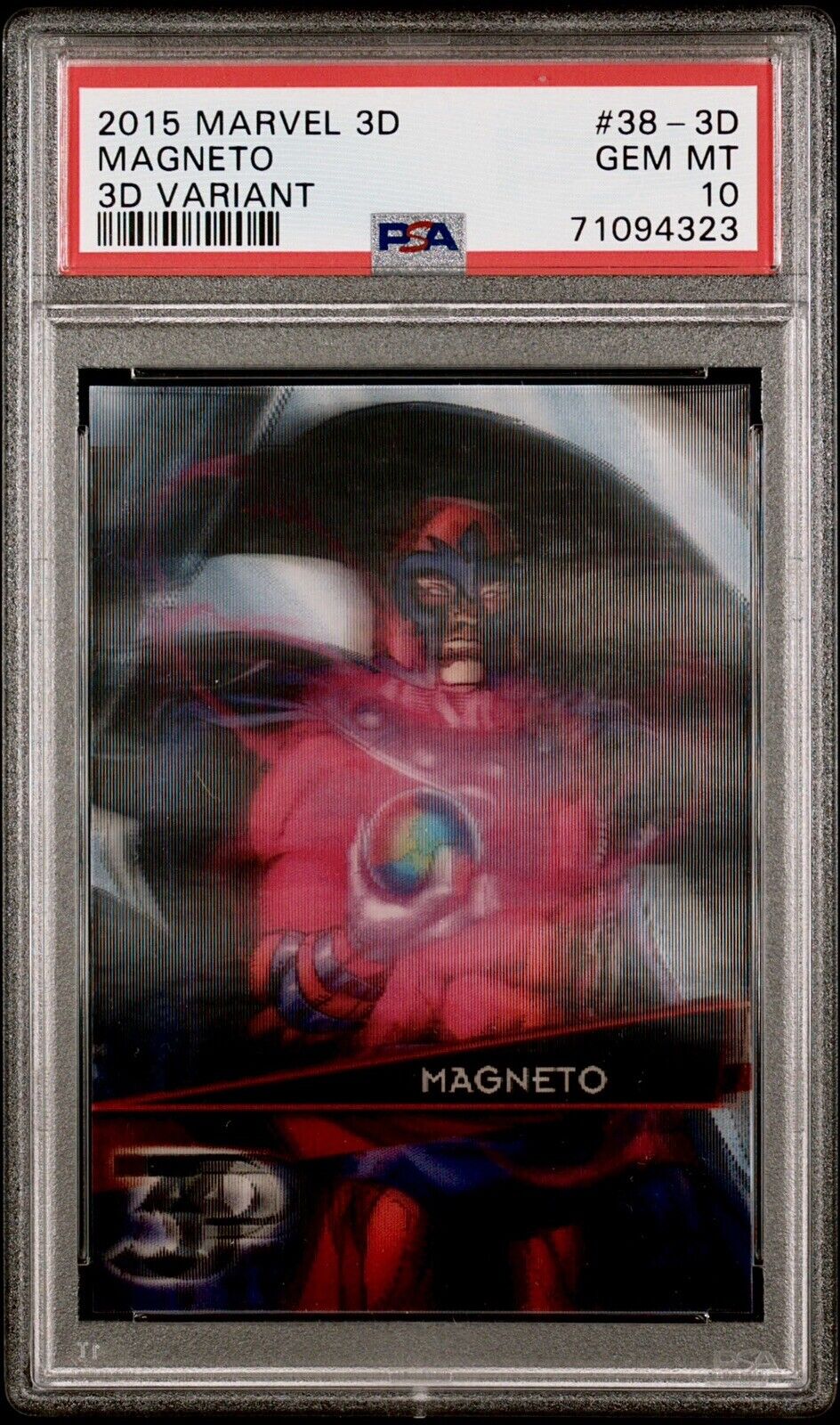 2015 Marvel 3D Variant #38-3D Magneto PSA 10 💎 🔥RARE🔥