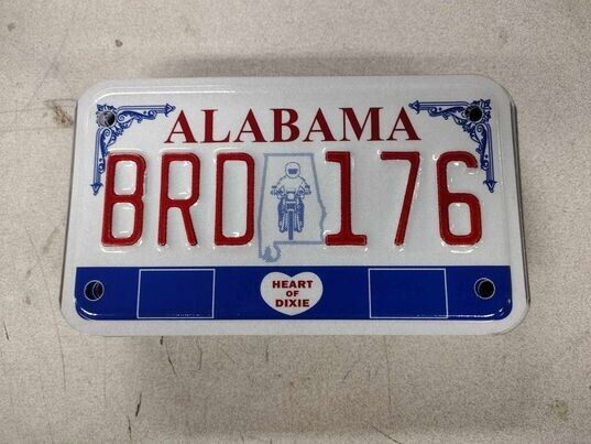 Alabama Expired 2012 Motorcycle Stars License plate