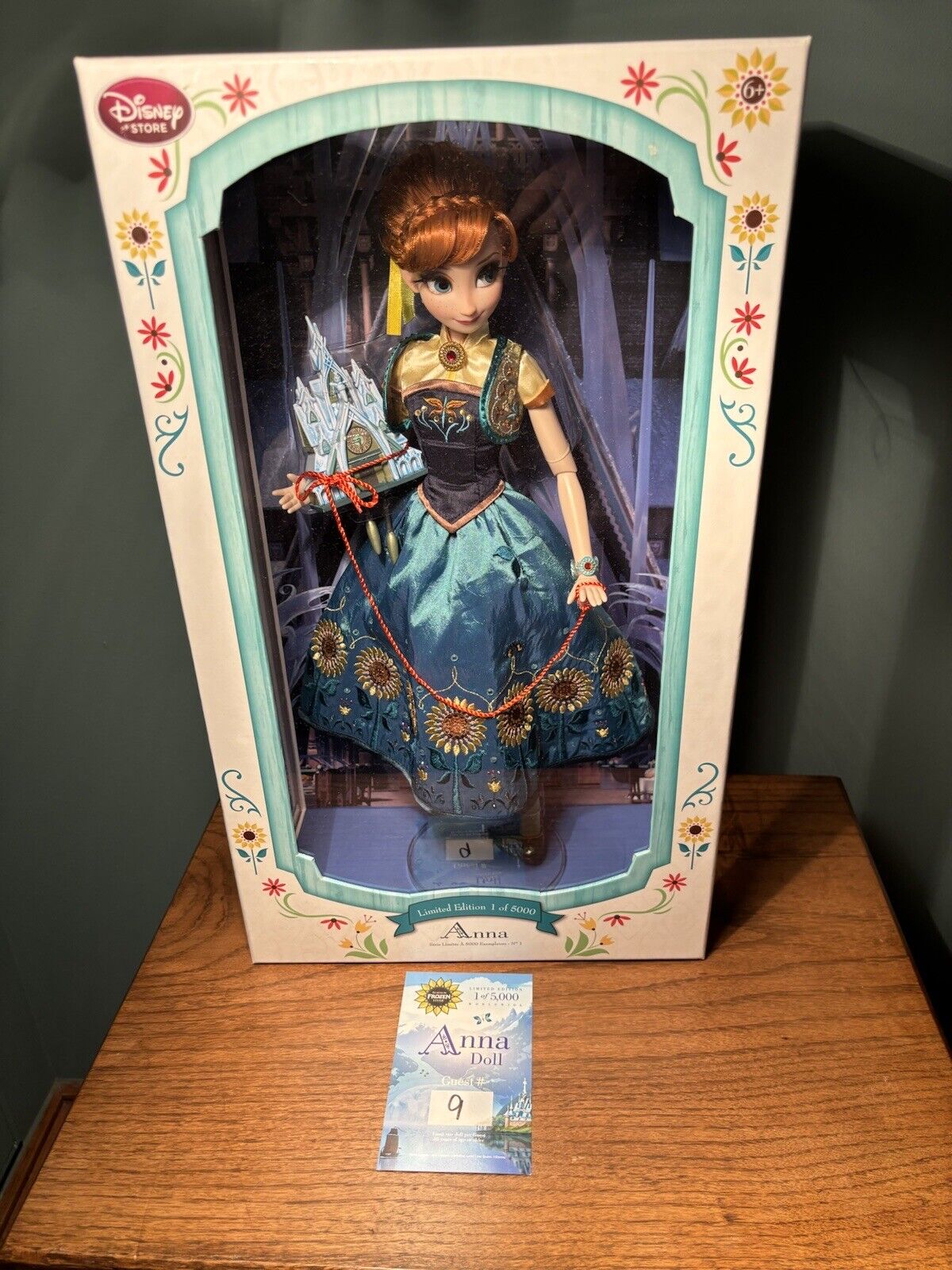 Disney Store Anna Doll From Frozen Fever Ltd Ed 5000