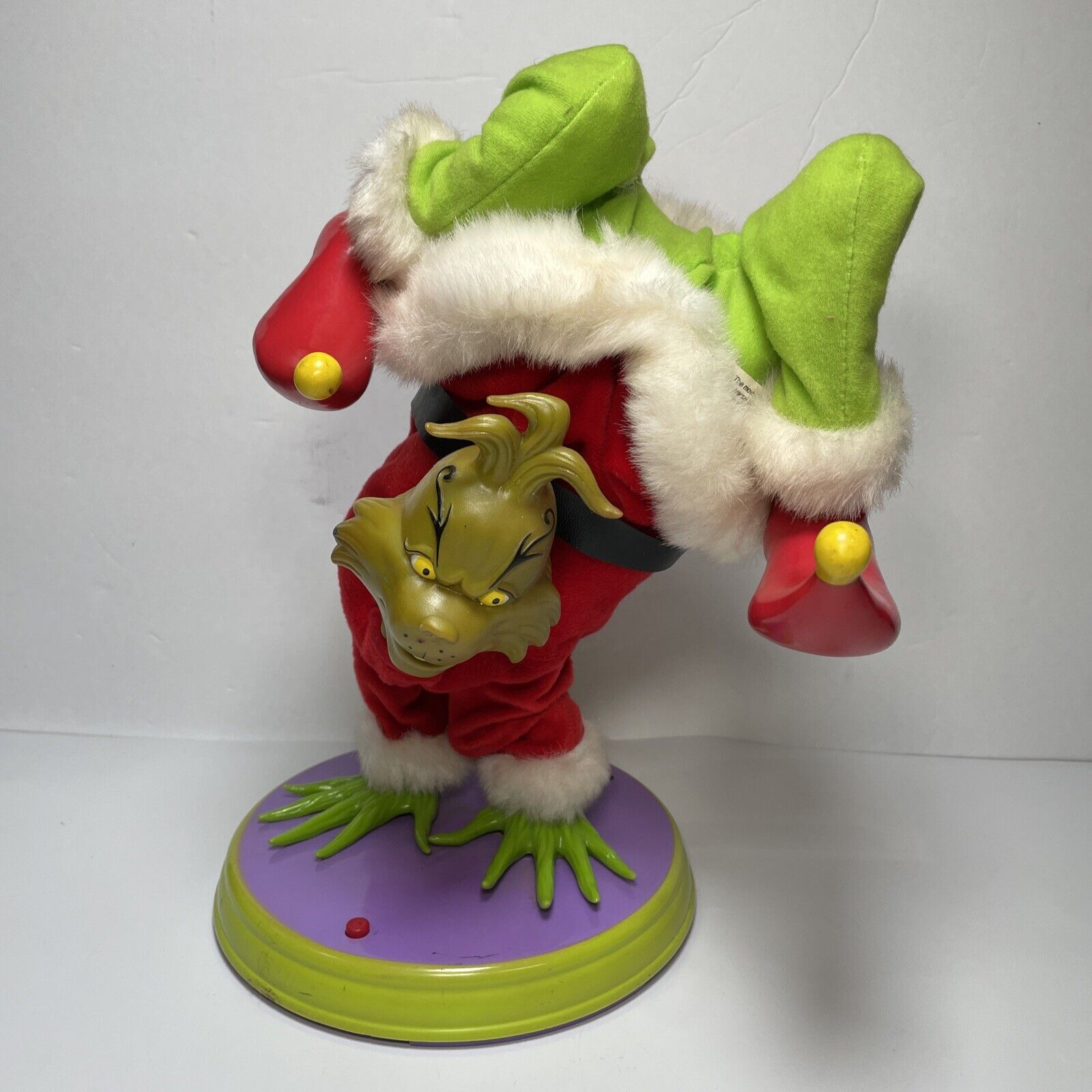 Dr. Seuss How The Grinch Stole Christmas Hand-Standing Singing Grinch 2000 Gemmy