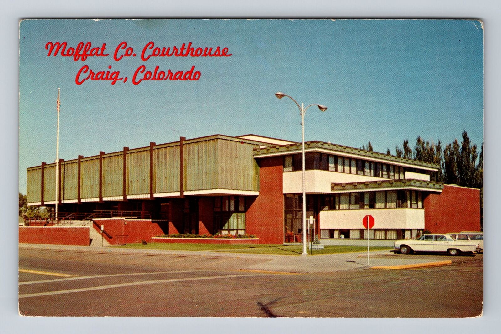 Craig CO-Colorado, Moffat County Court House, Antique Vintage Postcard