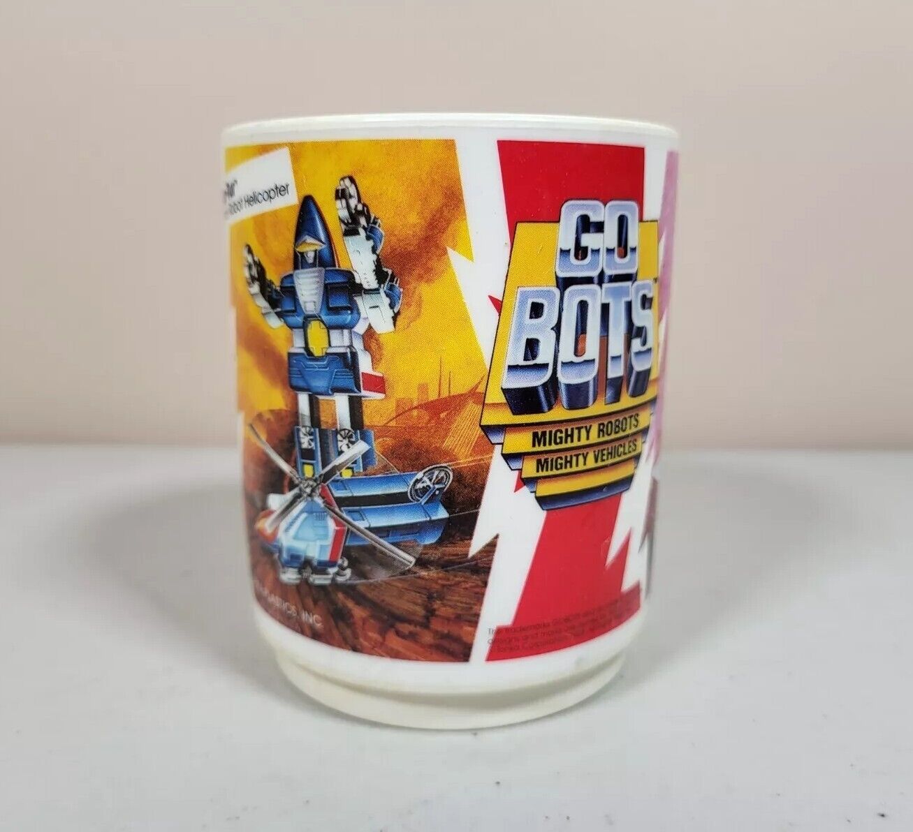 Vintage Tonka Gobots Deka Plastic Cup Mug