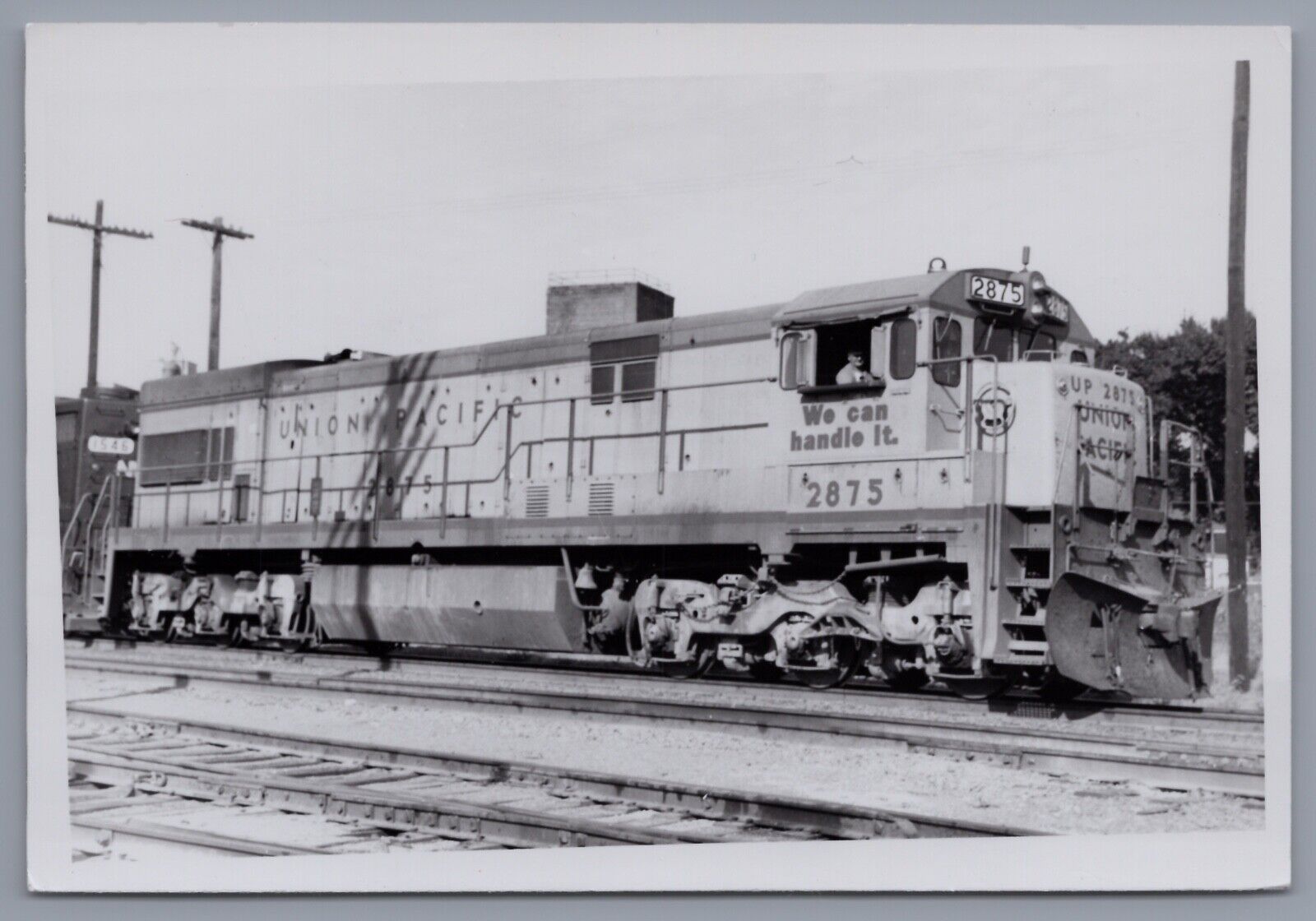 Railroad Photo - Union Pacific #2875 U30C Locomotive 1976 Topeka Kansas KS UP
