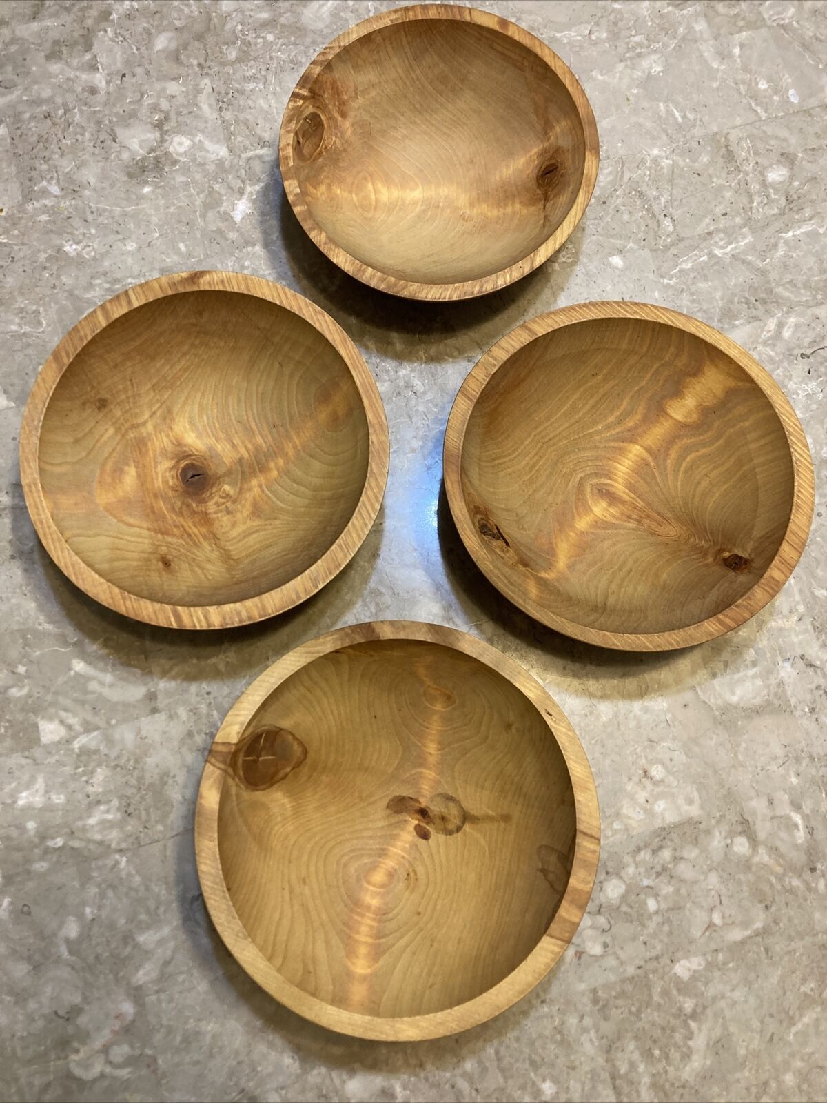 4 The Great Alaskan Bowl Company Bowl Turned Wooden Bowl Set Split Knots