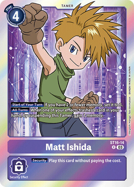 Digimon Card Game TCG (2020) ST16-14 Matt Ishida Rare (R)