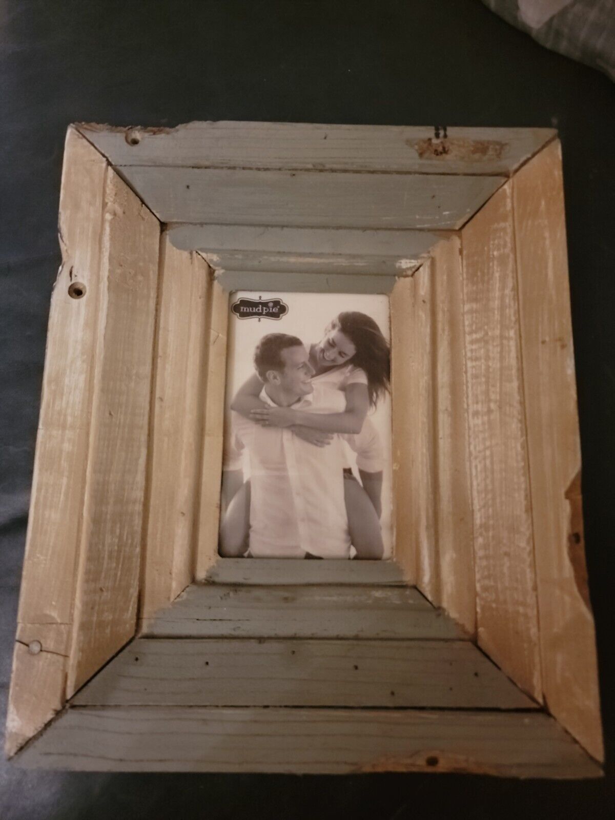 NEW Dillard’s Mudpie reclaimed wood photo picture frame tabletop or hang