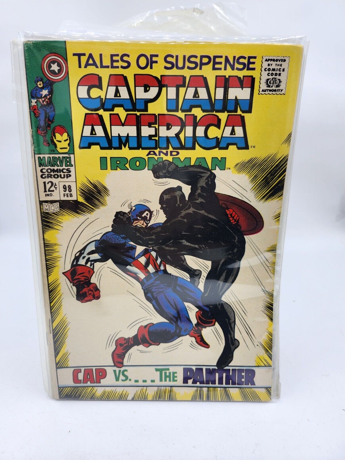 1968 Tales of Suspense Issue #98 Comic Book-Captain America,Black Panther