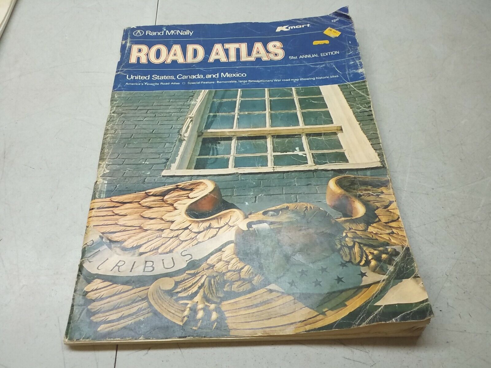 1975 Rand McNally Kmart Road Atlas Vintage 51st Annual Edition USA Canada Mexico