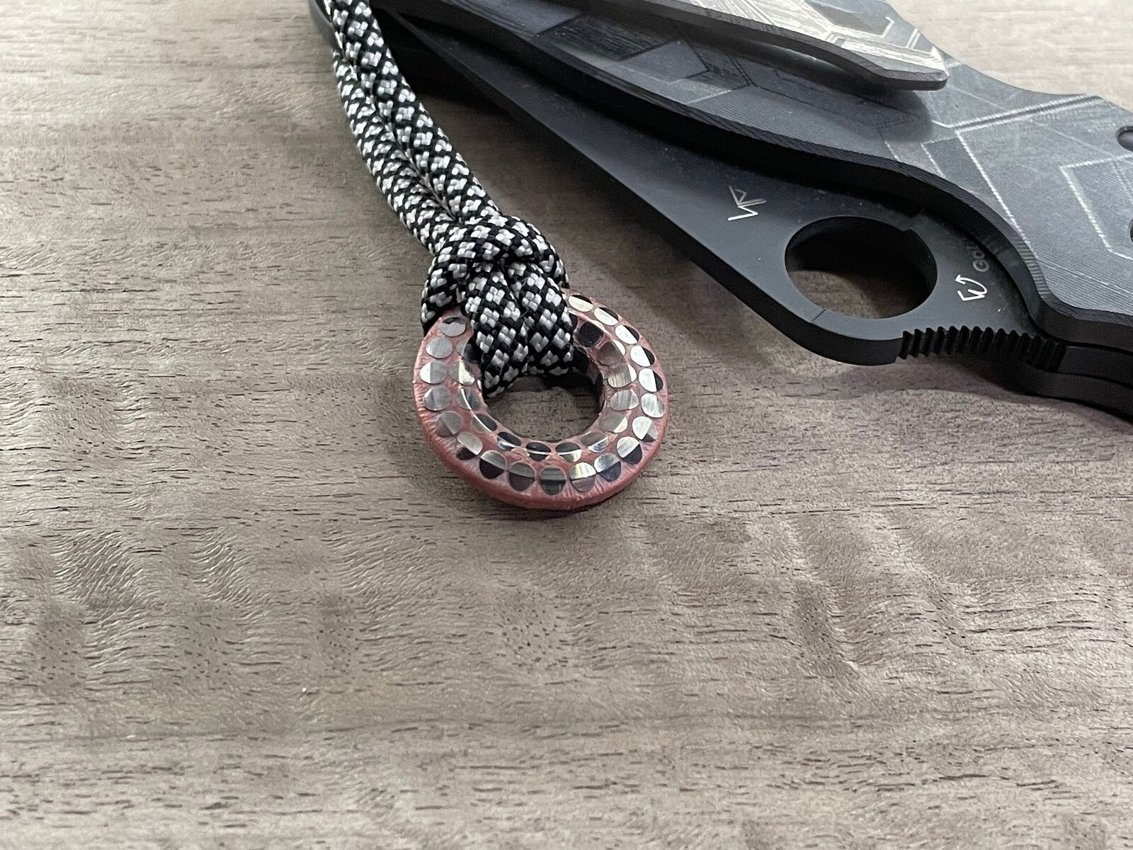 Etched Superconductor lanyard bead Paracord bead Dog tag