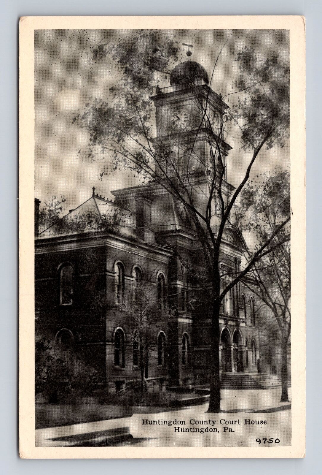 Huntington PA- Pennsylvania, Huntington County Court House, Vintage Postcard