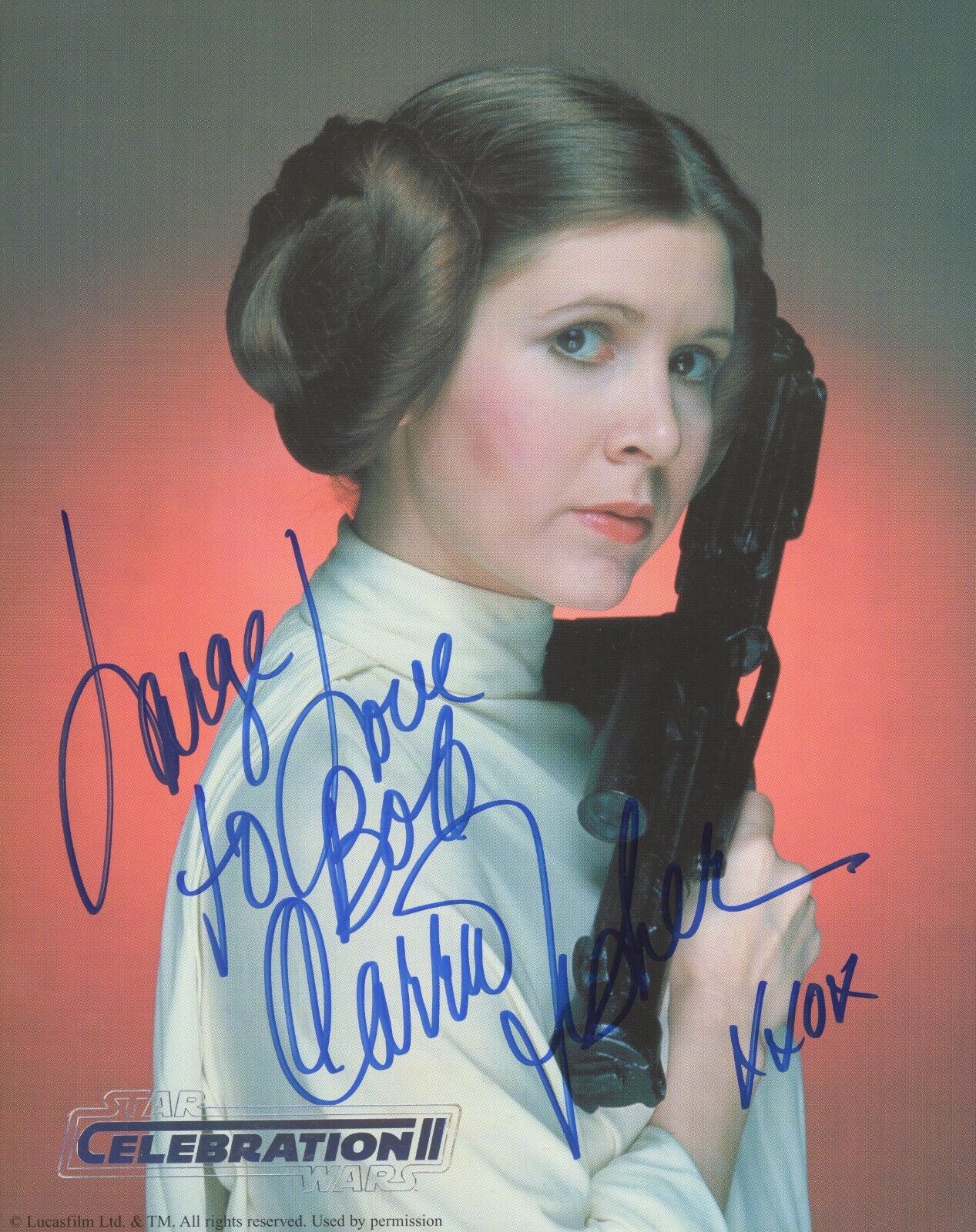 Carrie Fisher ~ Signed Autographed Star Wars Princess Leia 8x10 Photo ~ PSA DNA