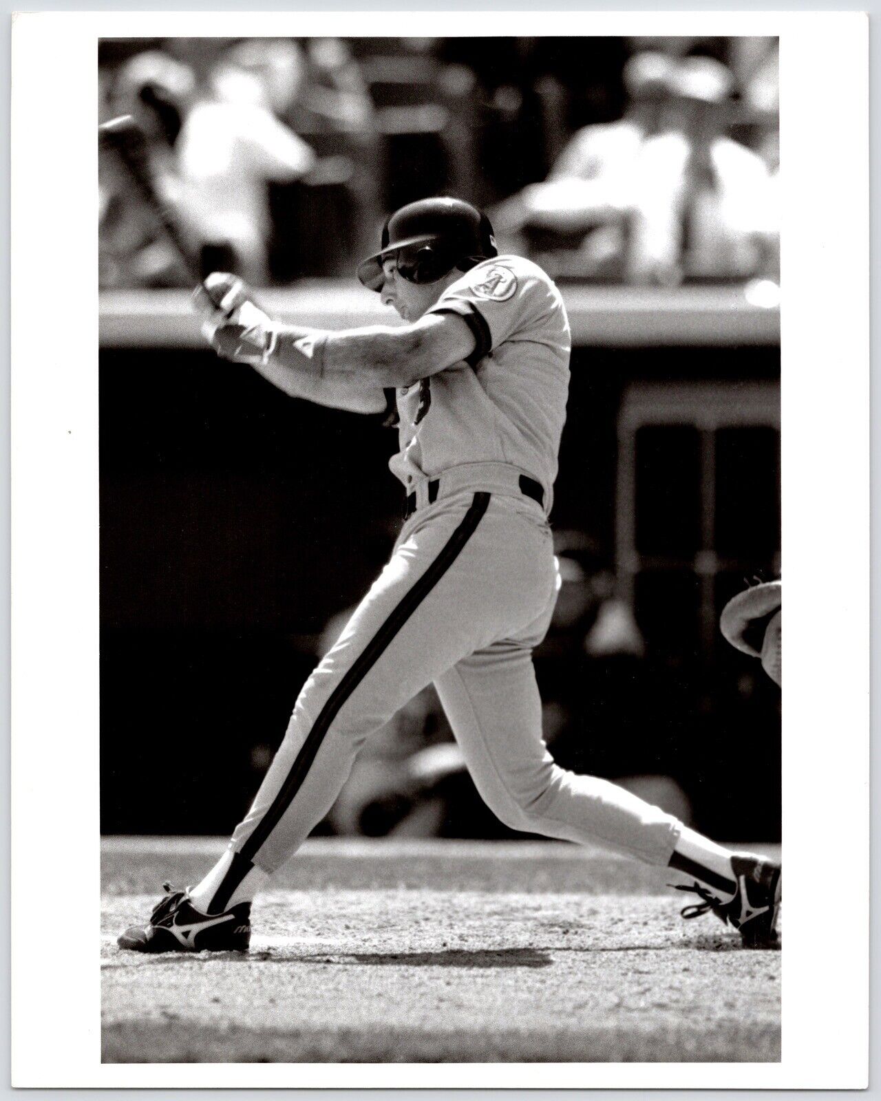 c1990s Gary Gaetti on Field~Baseball Player~California Angels~VTG Press Photo