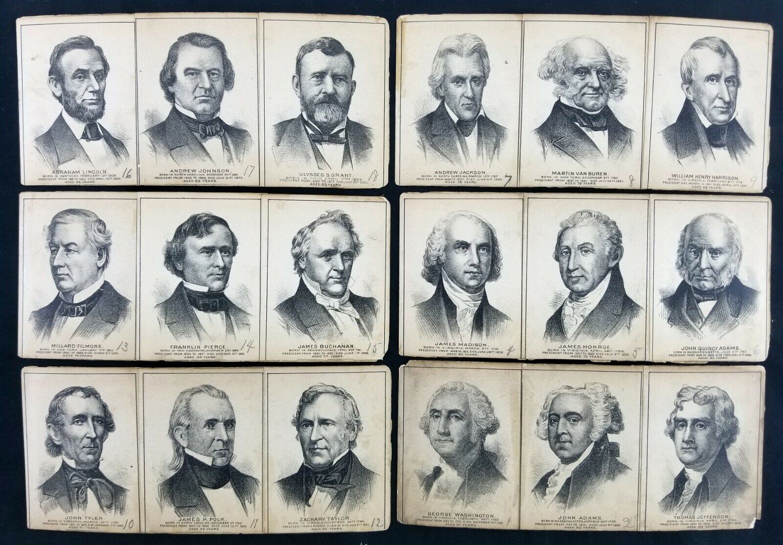 1885 Presidents of the United States 3.5\