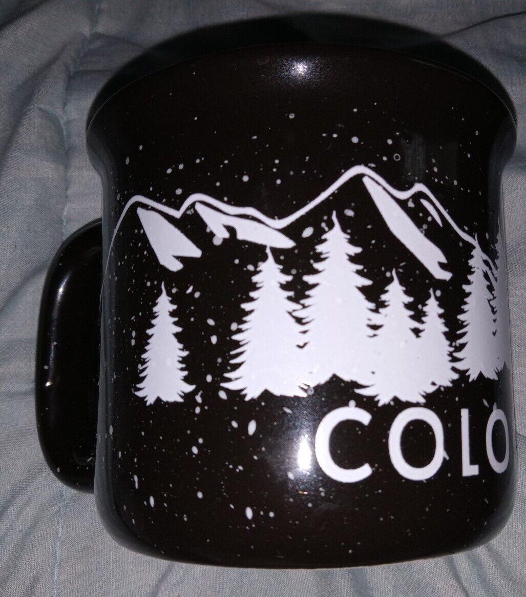 Colorado CO Black Campfire Mug
