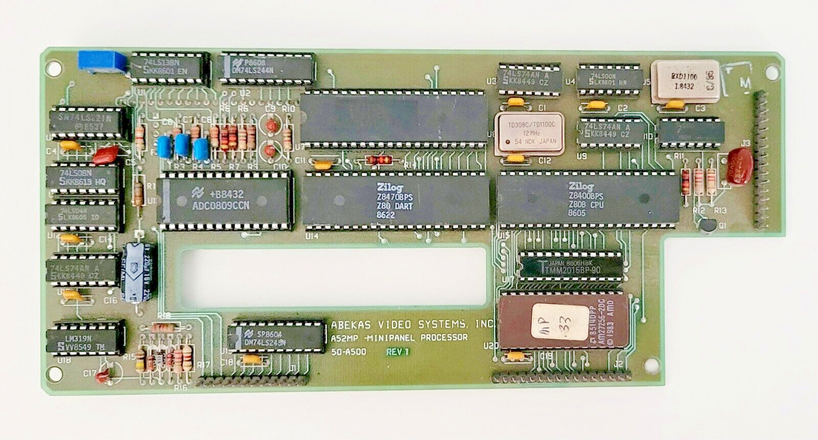 ABEKAS Video Systems MINIPANEL Processor Circuit Board - A52MP - 50-A500 Untest