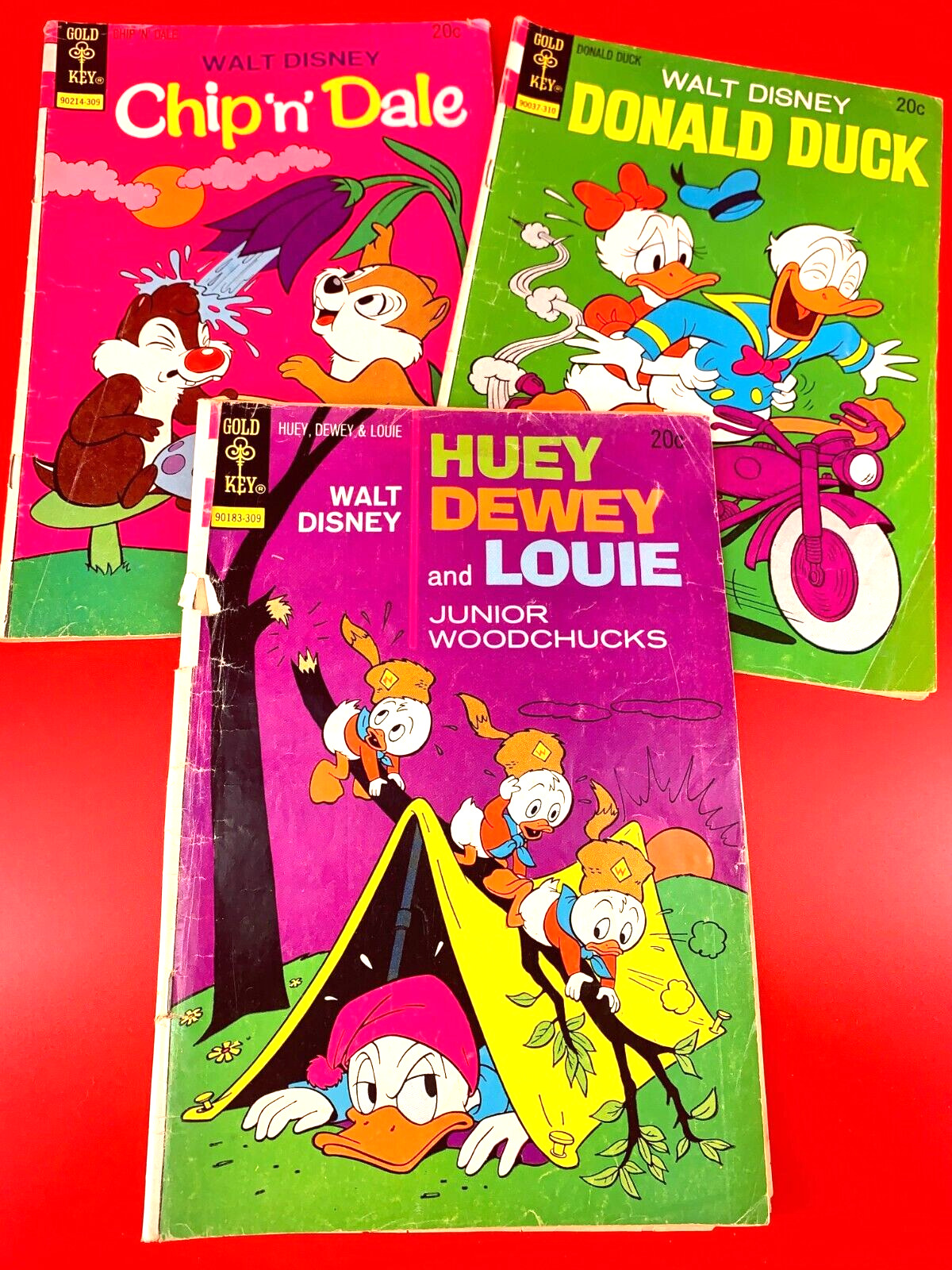 Walt Disney Huey Dewey Louie Junior Woodchucks 22 DONALD DUCK Chip Dale Gold Key