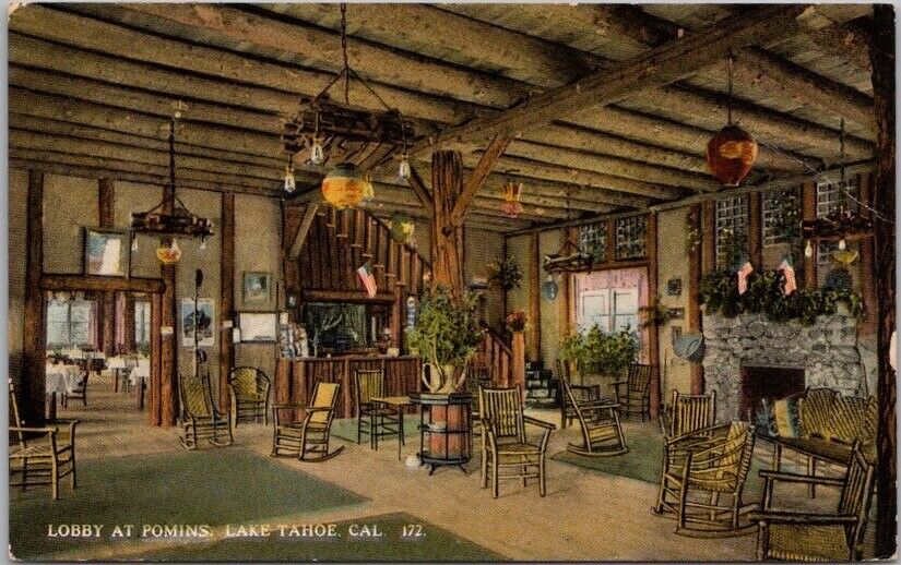 Vintage LAKE TAHOE California Postcard 