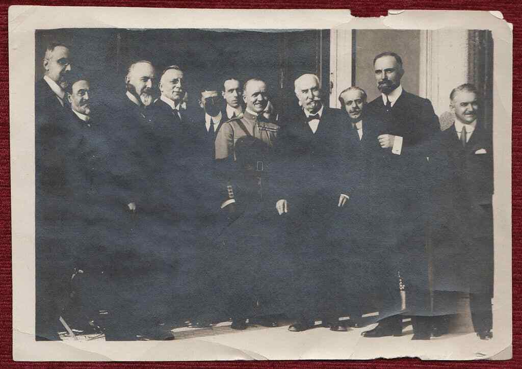 Original Photo Letter Treaty of Rapallo Signed 1920 Italy WWI