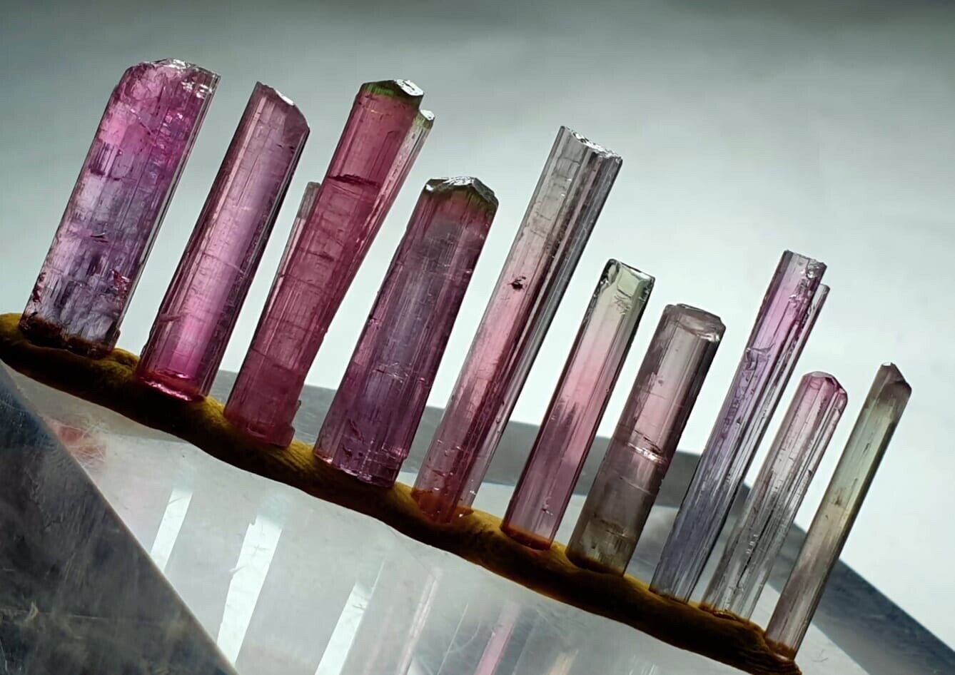 Top Bi Colour Terminated Tourmaline crystals From Afghanistan