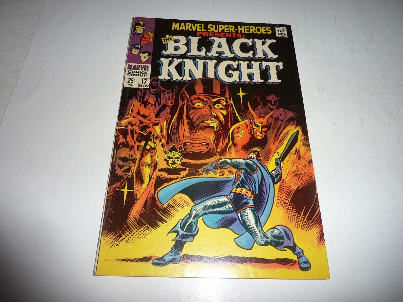 MARVEL SUPER-HEROES #17 THE BLACK KNIGHT 1st Solo Story/Origin VF- 7.5 Nice Copy