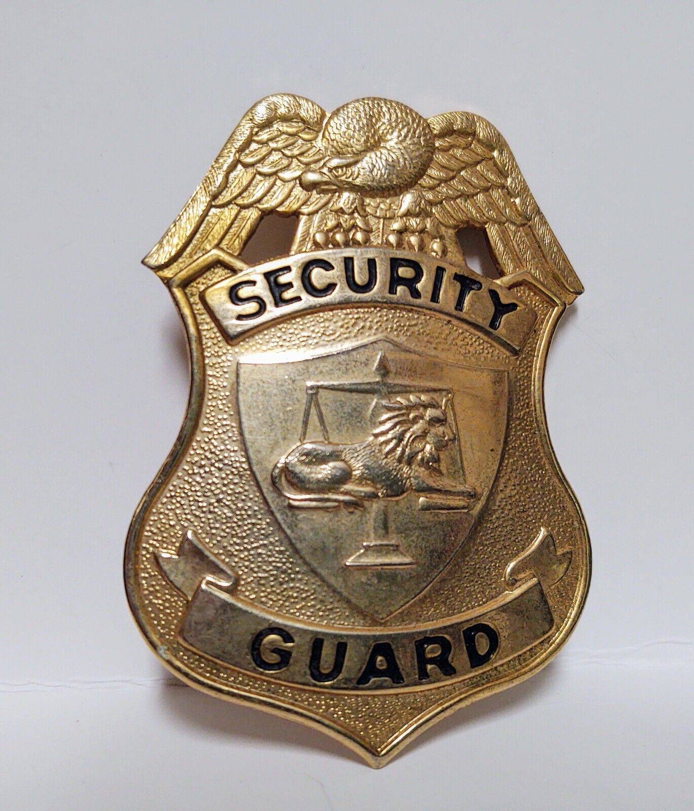 Vintage Obsolete Security Guard Badge