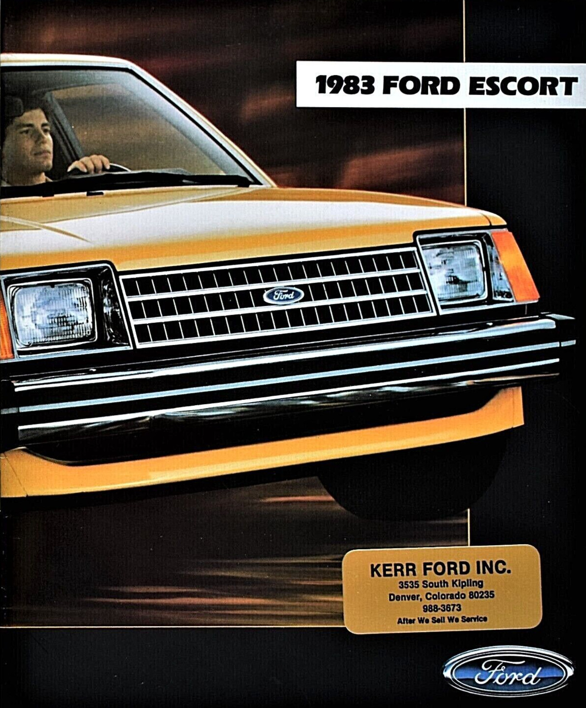 1983 FORD ESCORT  SALES BROCHURE CATALOG ~ 24 PAGES ~ 9\