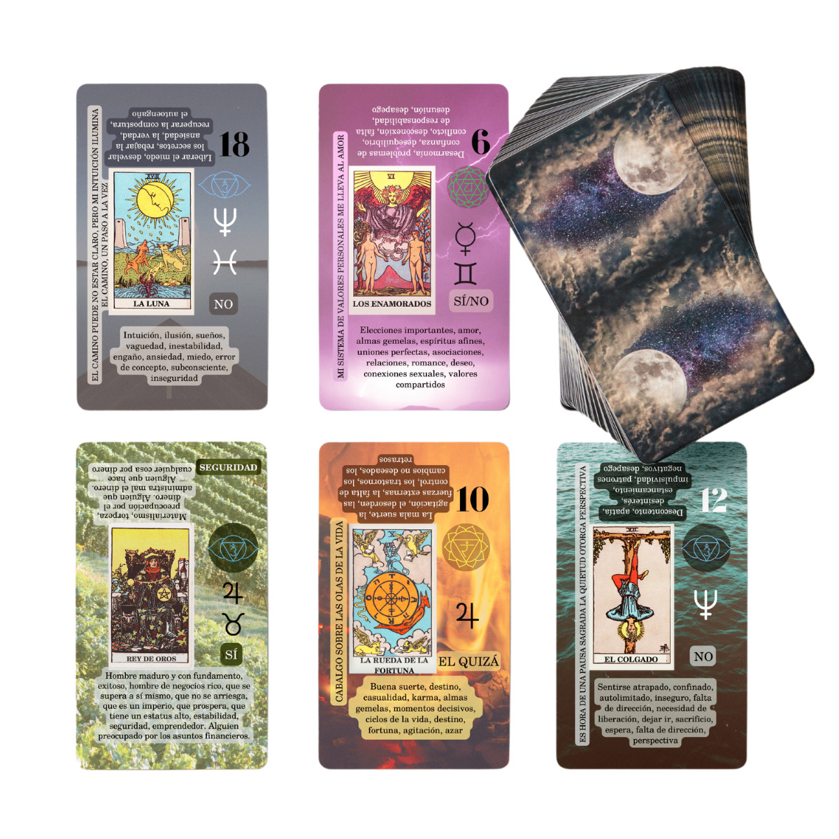 Spanish Learning Tarot Card for Beginners with Meanings on Them - Training Begin