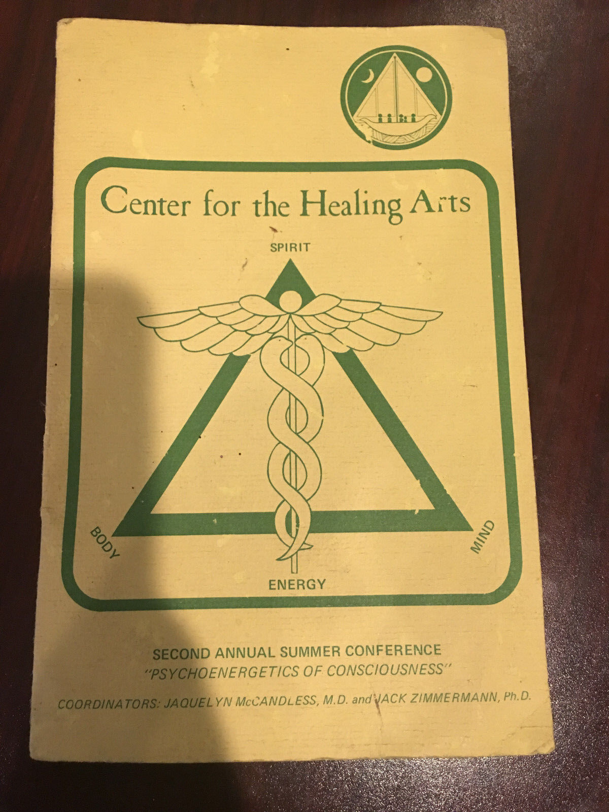 CENTER FOR THE HEALING ARTS rare 1975 booklet 