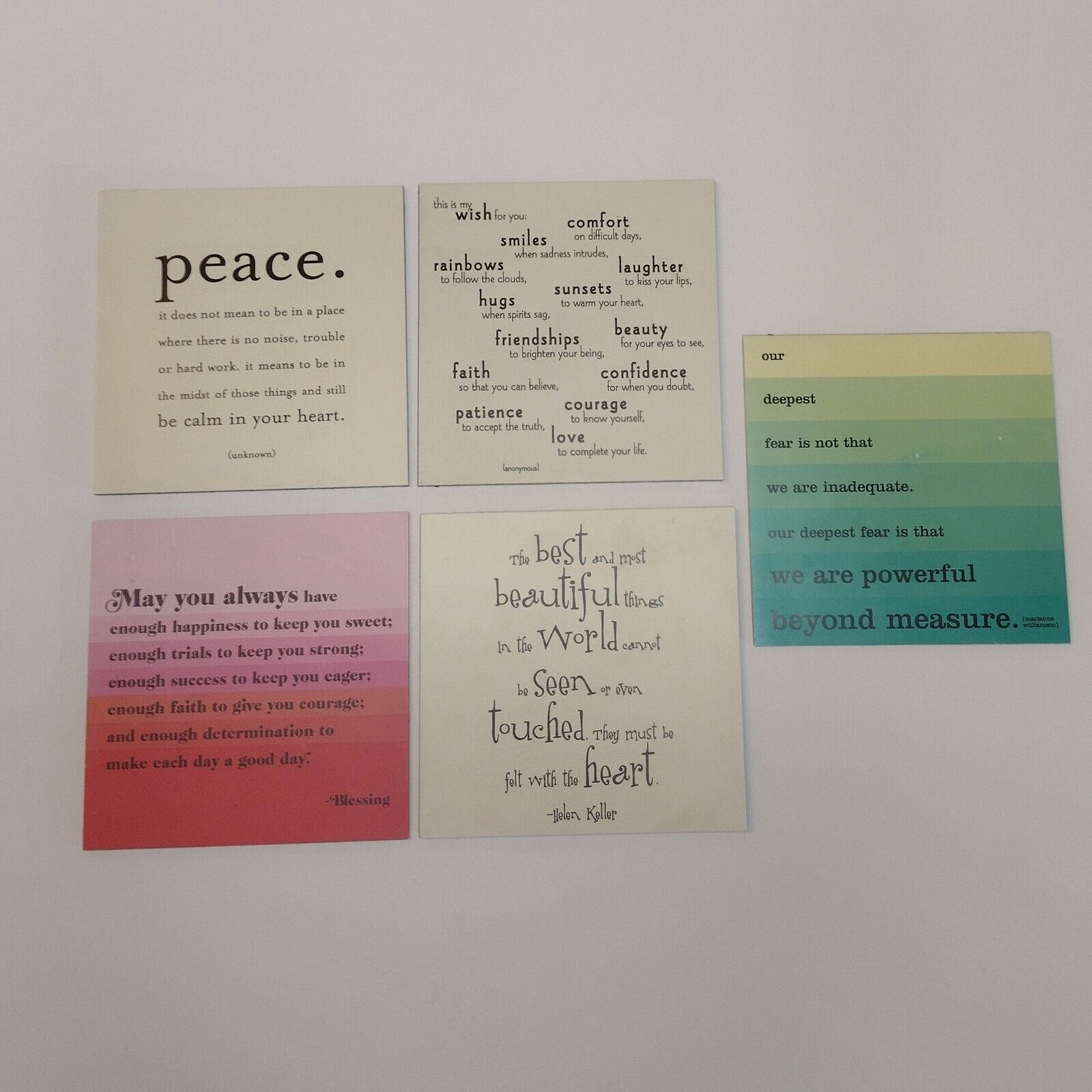 Quotable Magnets By Quotable Cards Lot Of 5 Inspirational Sayings USA Made READ